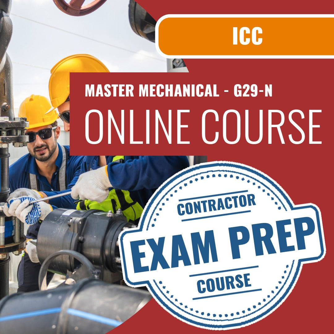 ICC Master Mechanical - G29-N - Online Exam Prep