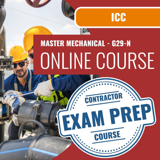 ICC Master Mechanical - G29-N - Online Exam Prep