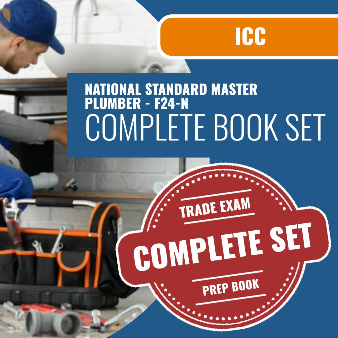 ICC National Standard Master Plumber - F24-N Exam Book Package