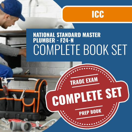 ICC National Standard Master Plumber - F24-N Exam Book Package