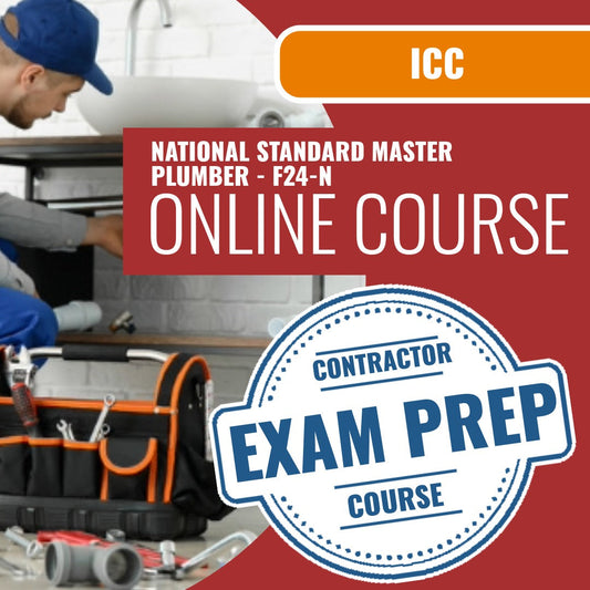 ICC National Standard Master Plumber - F24-N - Online Exam Prep