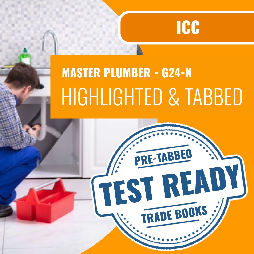 ICC Master Plumber - G24-N Highlighted & Tabbed Book Package