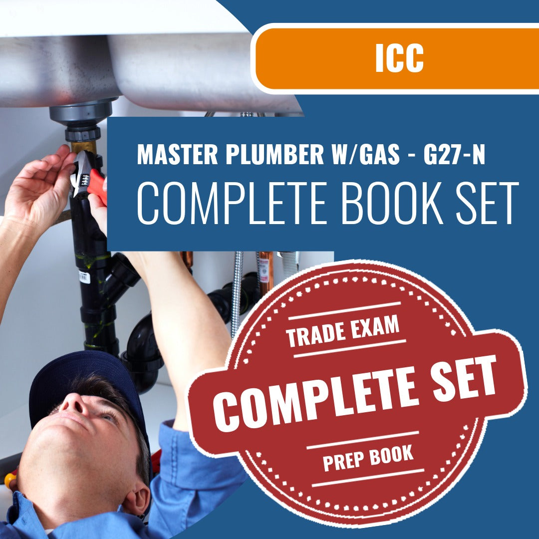 ICC Master Plumber w/Gas - G27-N Exam Book Package