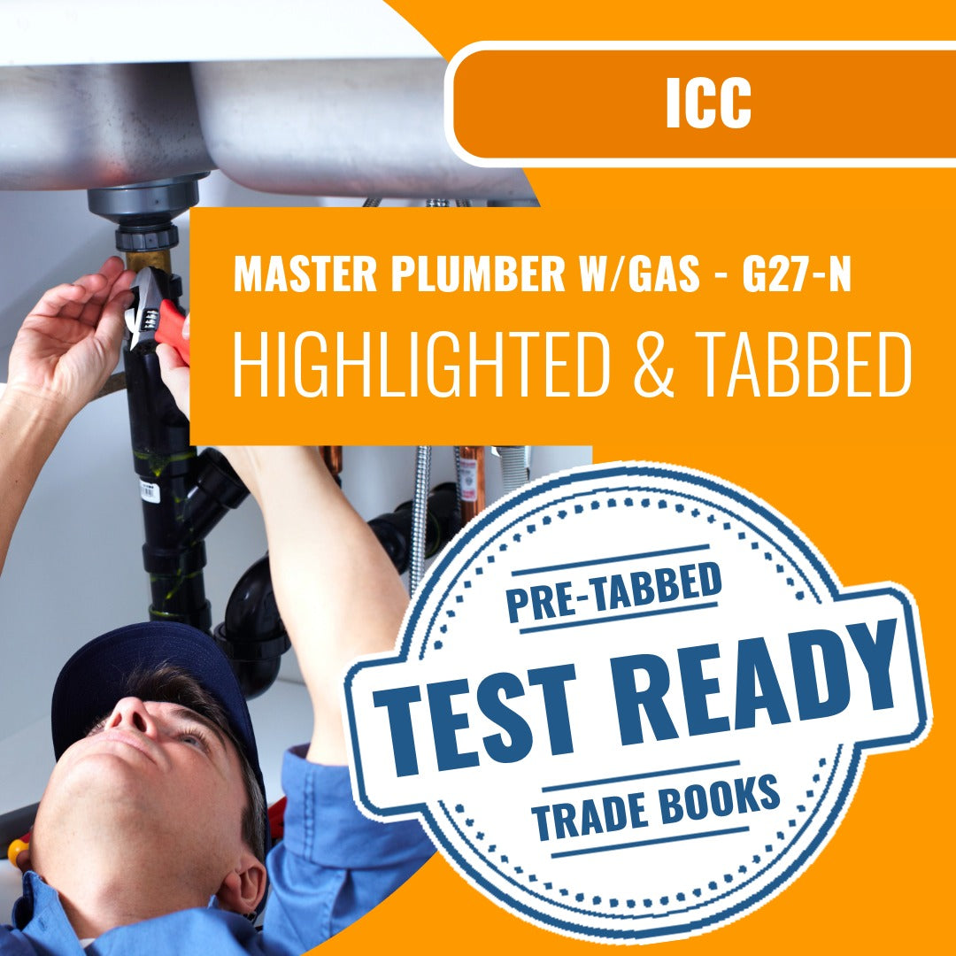 ICC Master Plumber w/Gas - G27-N Highlighted & Tabbed Book Package