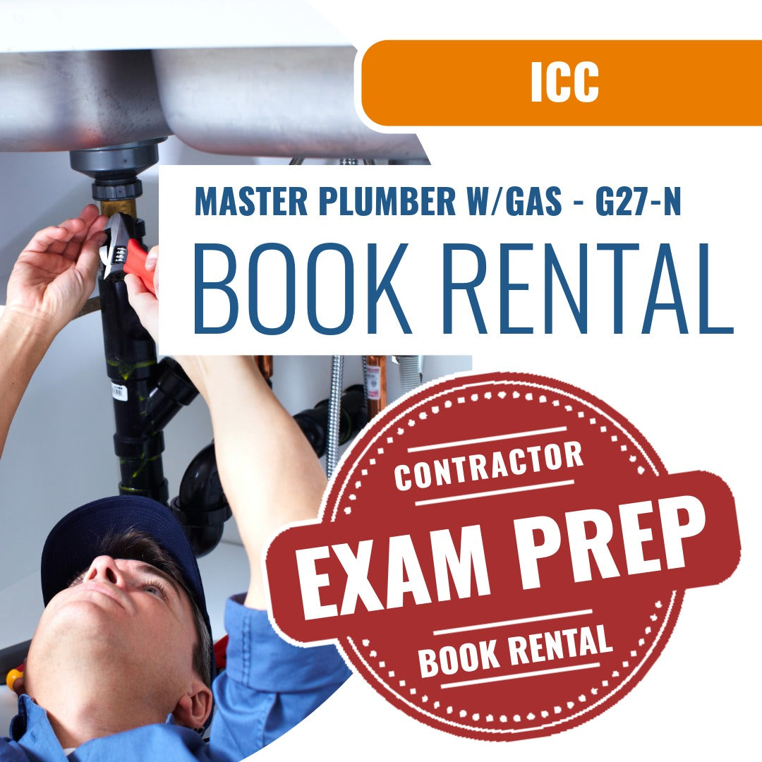 ICC Master Plumber w/Gas - G27-N - Books & Courses Rental Package