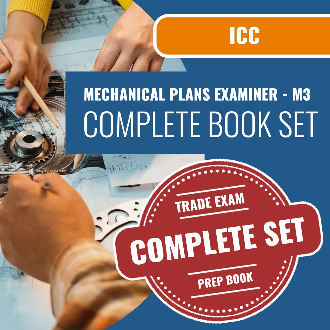 ICC Mechanical Plans Examiner - M3 Exam Book Package