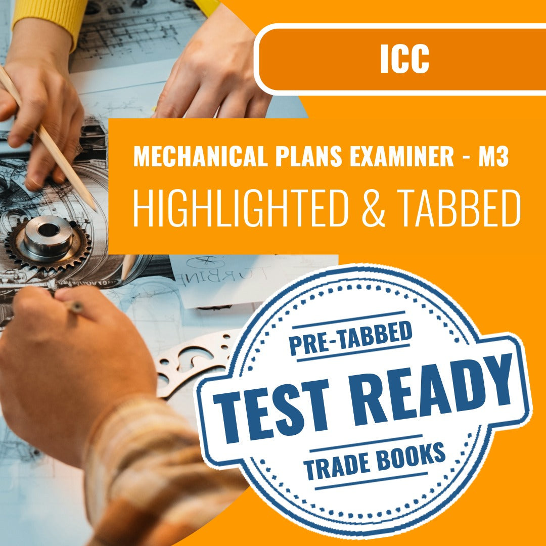 ICC Mechanical Plans Examiner - M3 Highlighted & Tabbed Book Package
