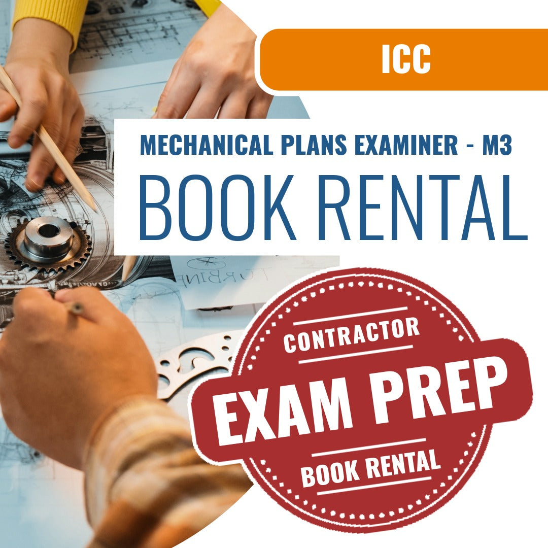 ICC Mechanical Plans Examiner - M3 - Books & Courses Rental Package