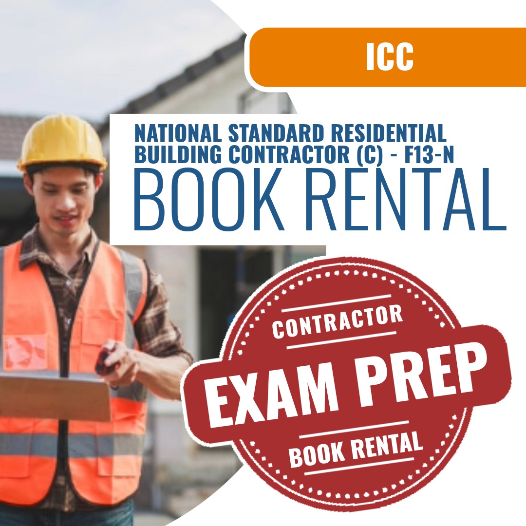 ICC National Standard Residential Building Contractor (C) - F13-N - Books & Courses Rental Package