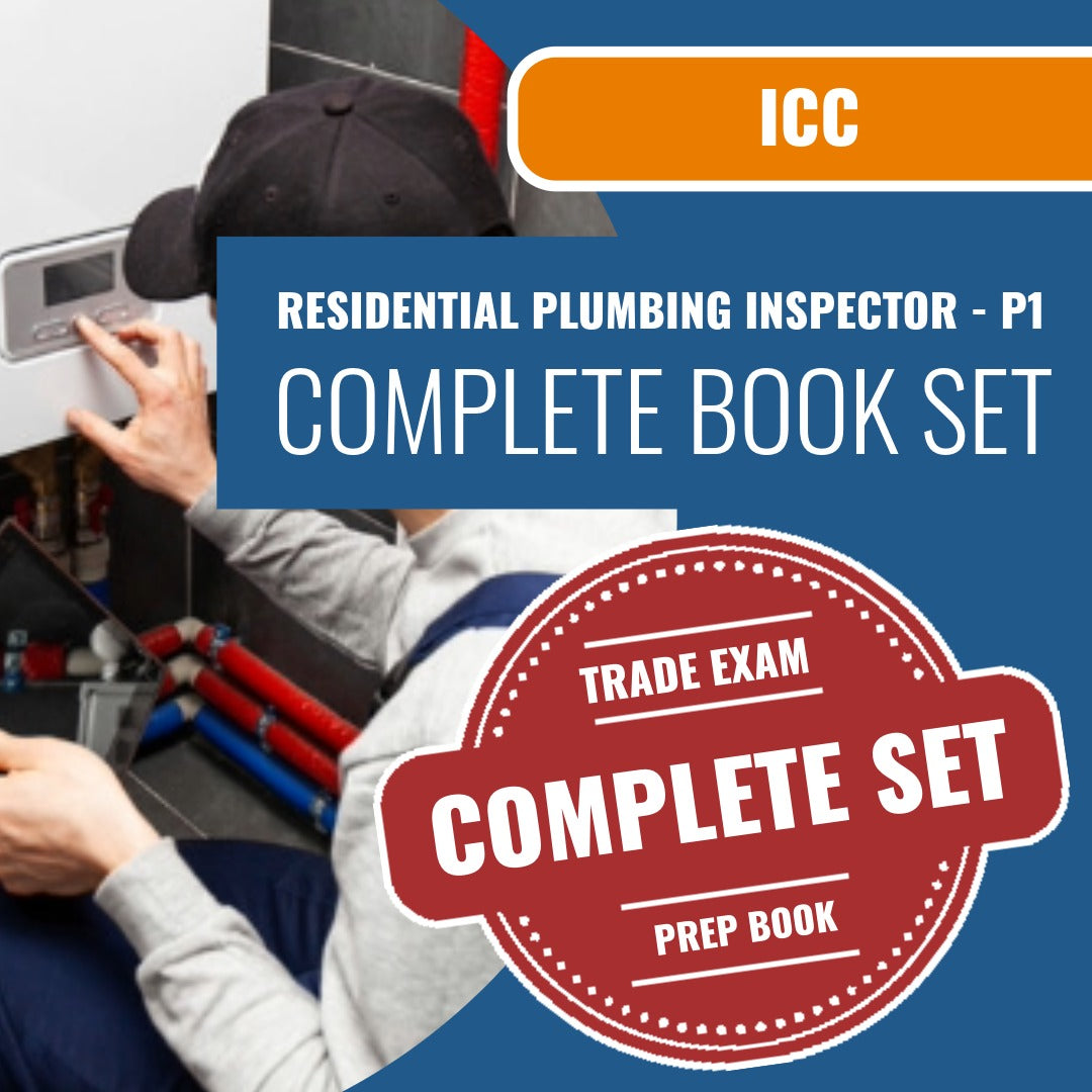 ICC Residential Plumbing Inspector - P1 Exam Book Package