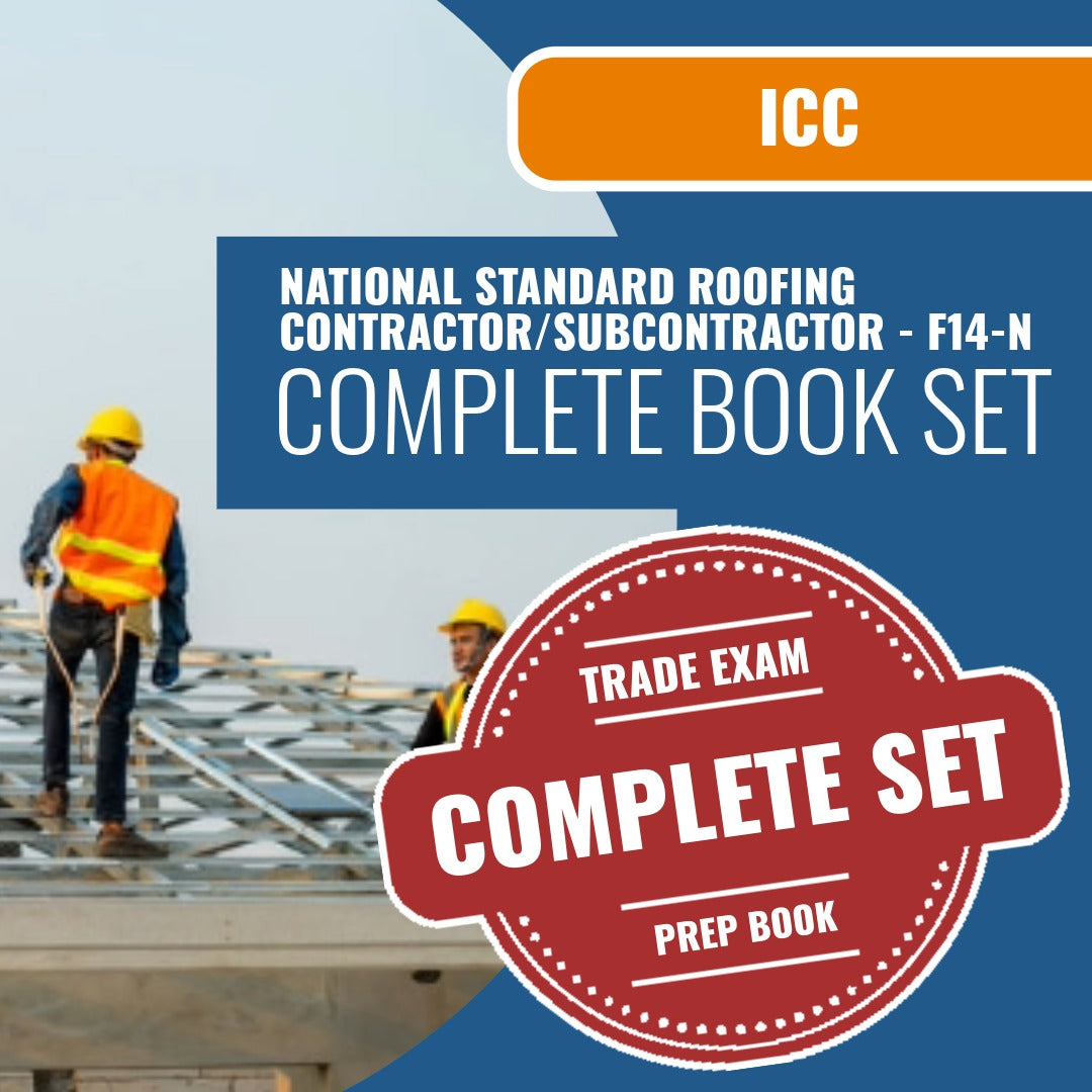 ICC National Standard Roofing Contractor/Subcontractor - F14-N Exam Book Package