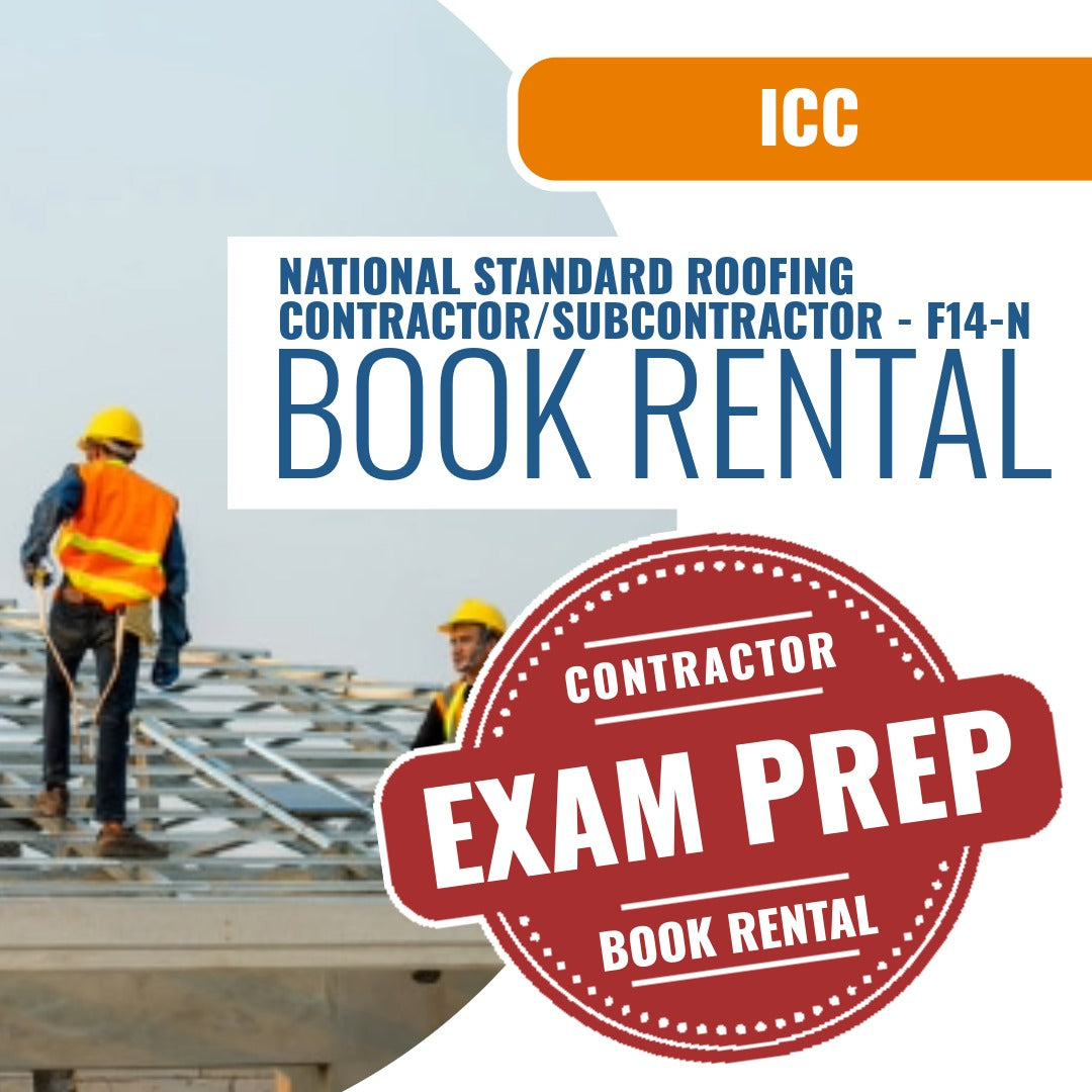 ICC National Standard Roofing Contractor/Subcontractor - F14-N - Books & Courses Rental Package
