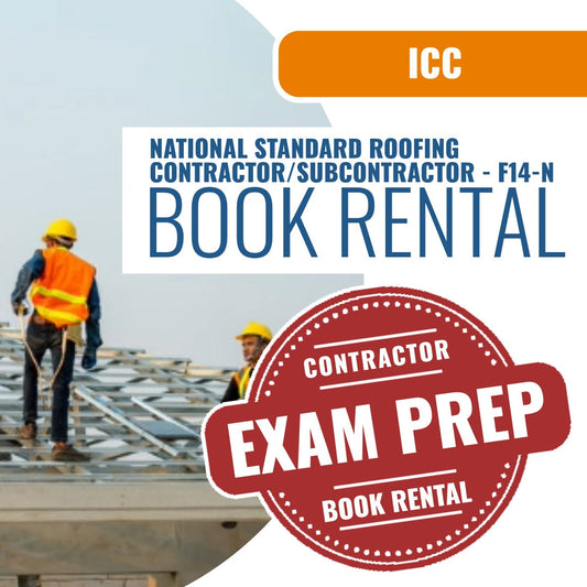 ICC National Standard Roofing Contractor/Subcontractor - F14-N - Books & Courses Rental Package