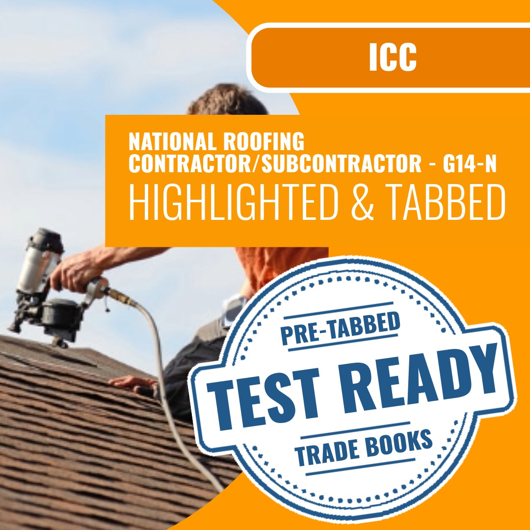 ICC National Roofing Contractor/Subcontractor - G14-N Highlighted & Tabbed Book Package
