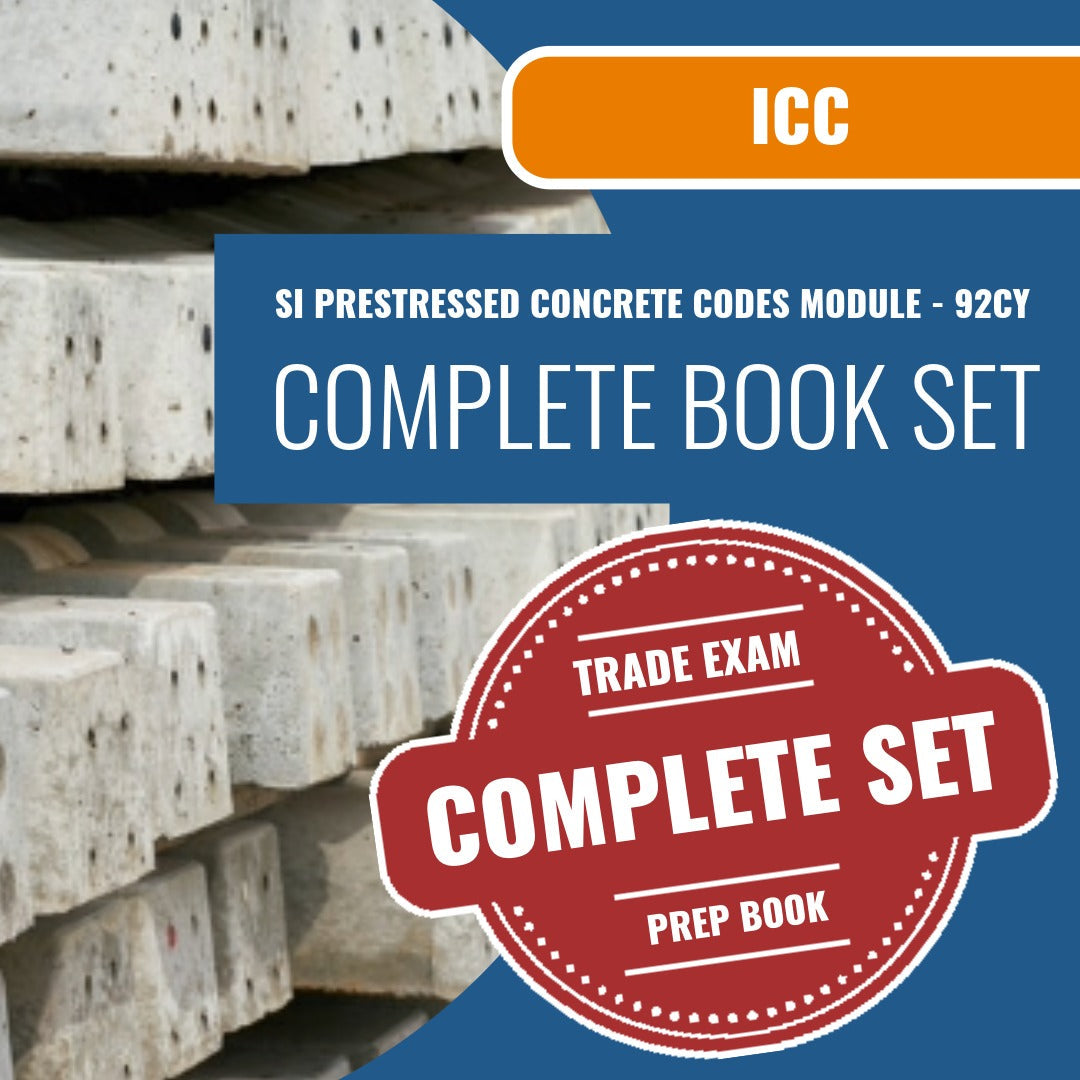 ICC SI Prestressed Concrete Codes Module - 92CY Exam Book Package