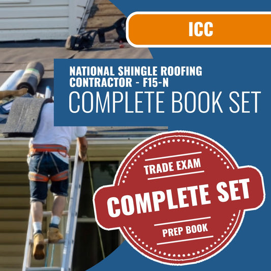 ICC National Shingle Roofing Contractor - F15-N Exam Book Package