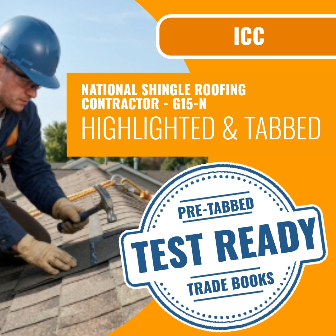 ICC National Shingle Roofing Contractor - G15-N Highlighted & Tabbed Book Package