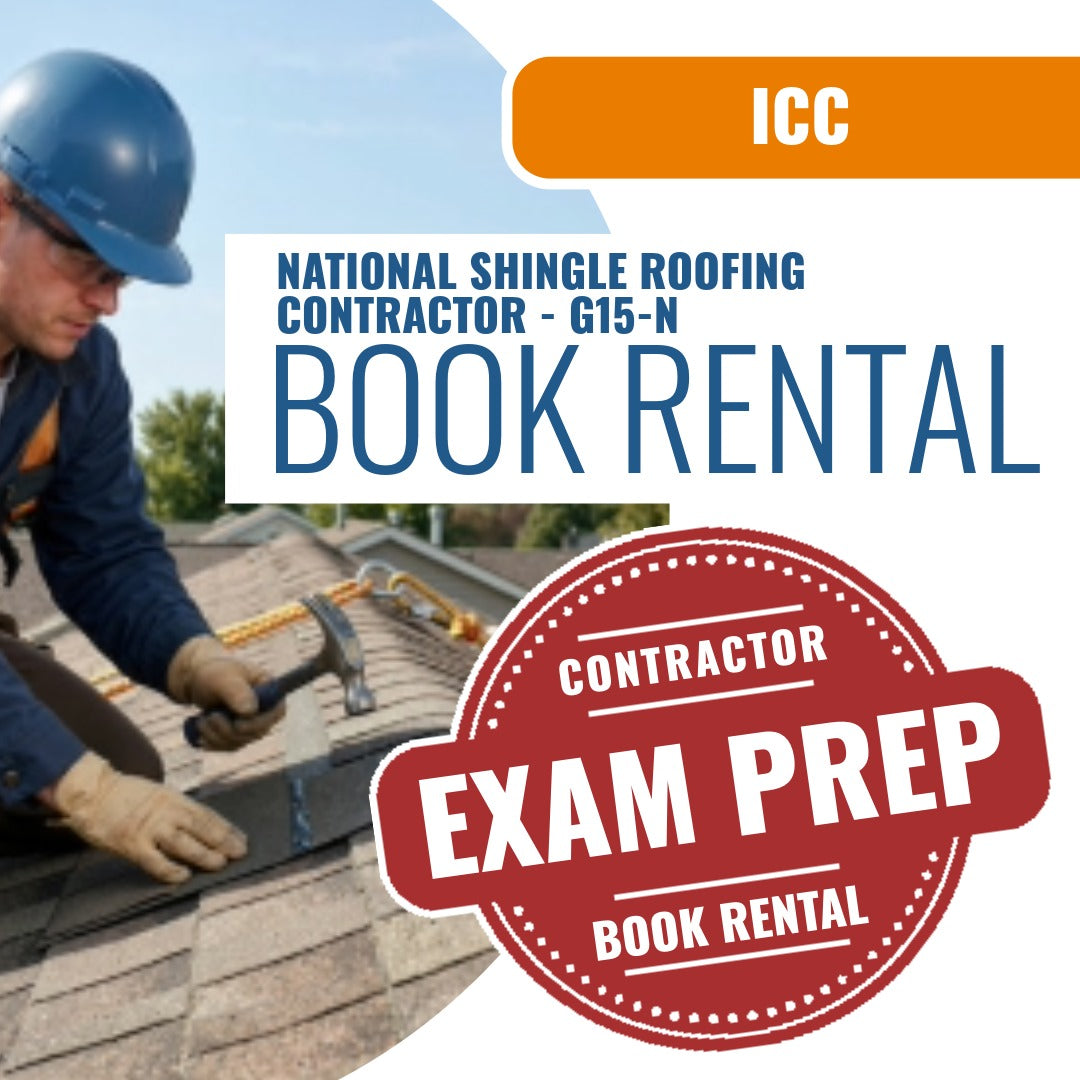 ICC National Shingle Roofing Contractor - G15-N - Books & Courses Rental Package