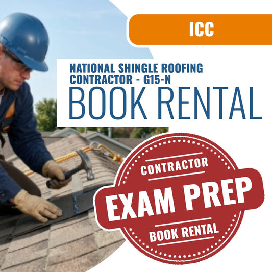 ICC National Shingle Roofing Contractor - G15-N - Books & Courses Rental Package