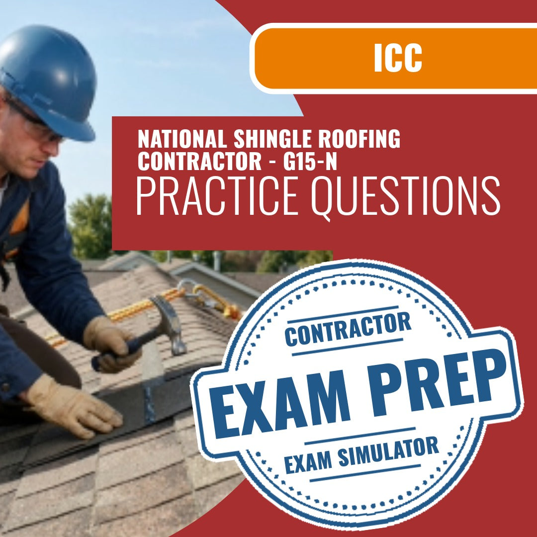 ICC National Shingle Roofing Contractor - G15-N Exam - Online Practice Questions