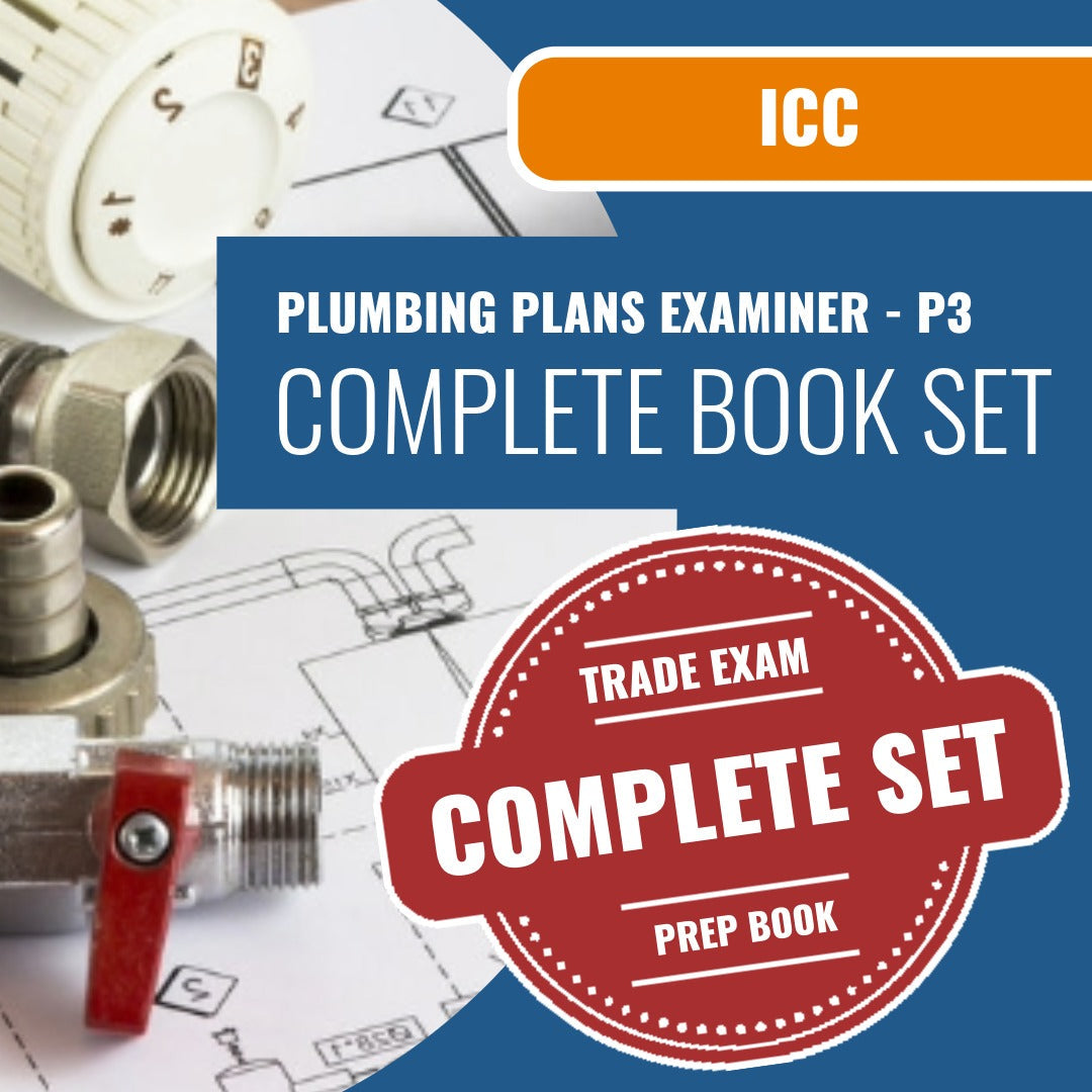 ICC Plumbing Plans Examiner - P3 Exam Book Package