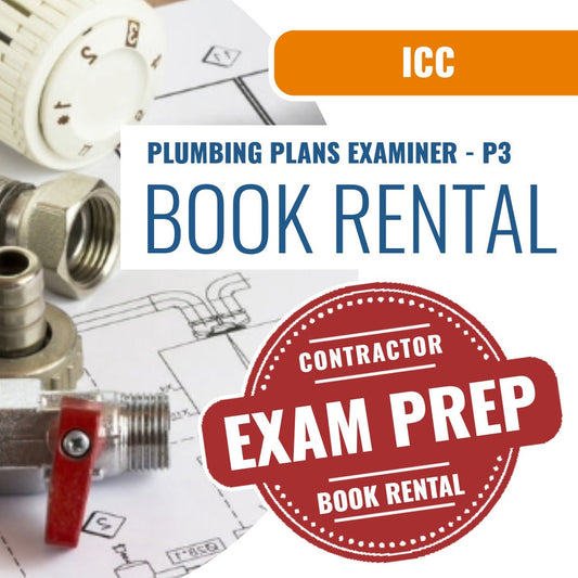 ICC Plumbing Plans Examiner - P3 - Books & Courses Rental Package