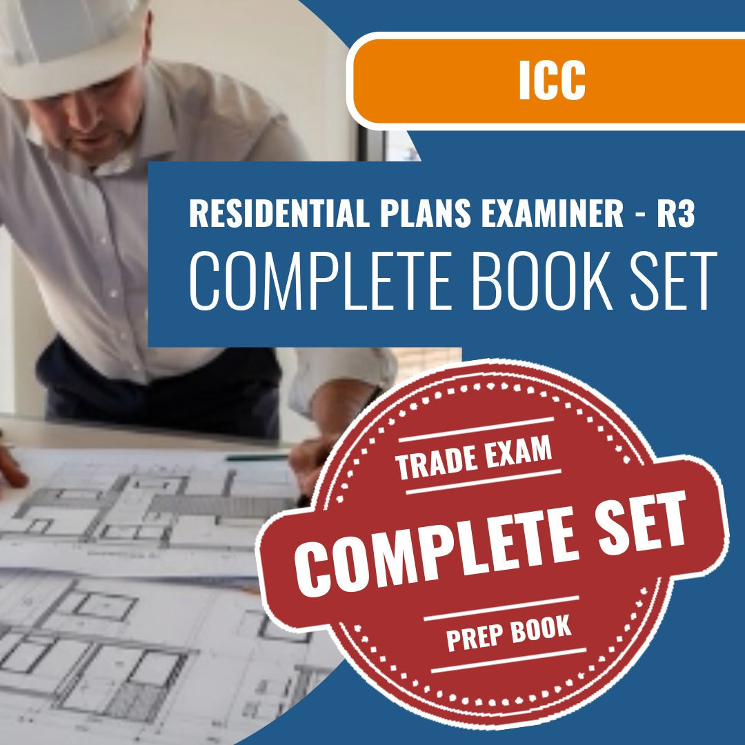ICC Residential Plans Examiner - R3 Exam Book Package