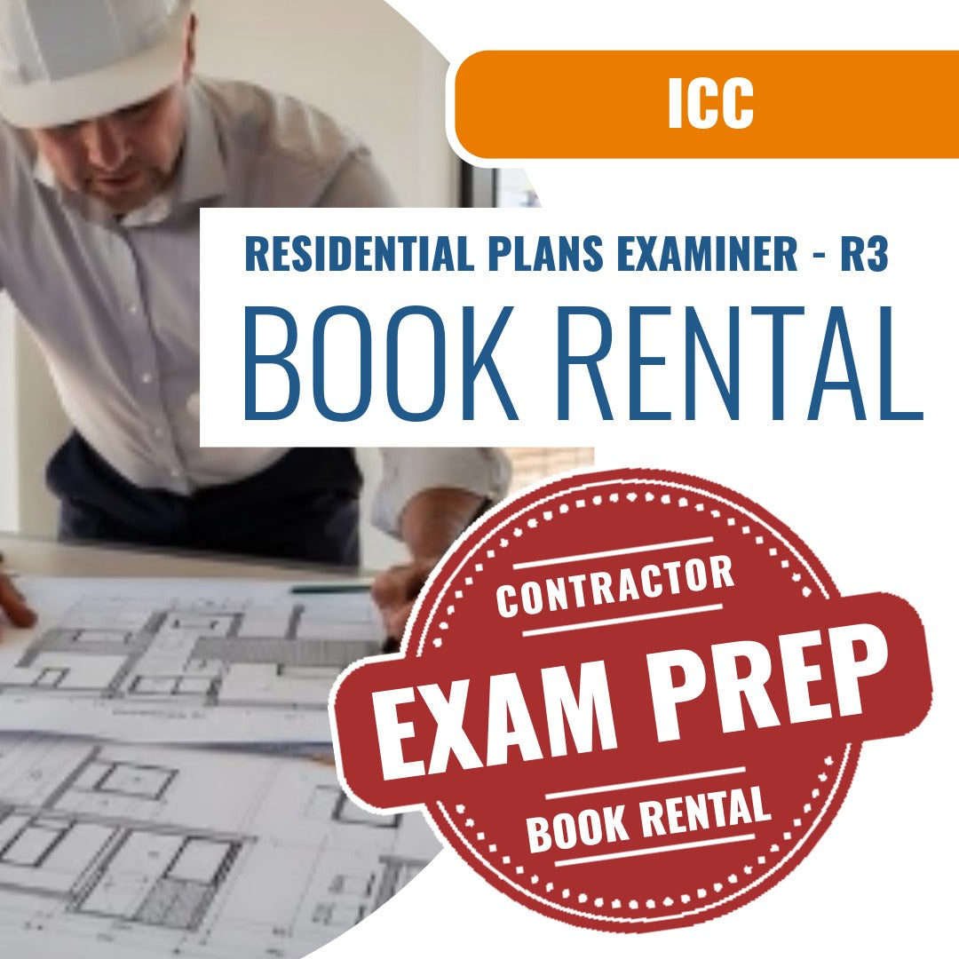 ICC Residential Plans Examiner - R3 - Books & Courses Rental Package