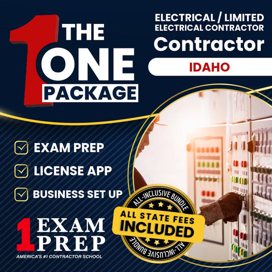 The 1 Package: All-Inclusive Idaho Electrical / Limited Electrical Contractor Exam, Licensing & Business Setup Solution