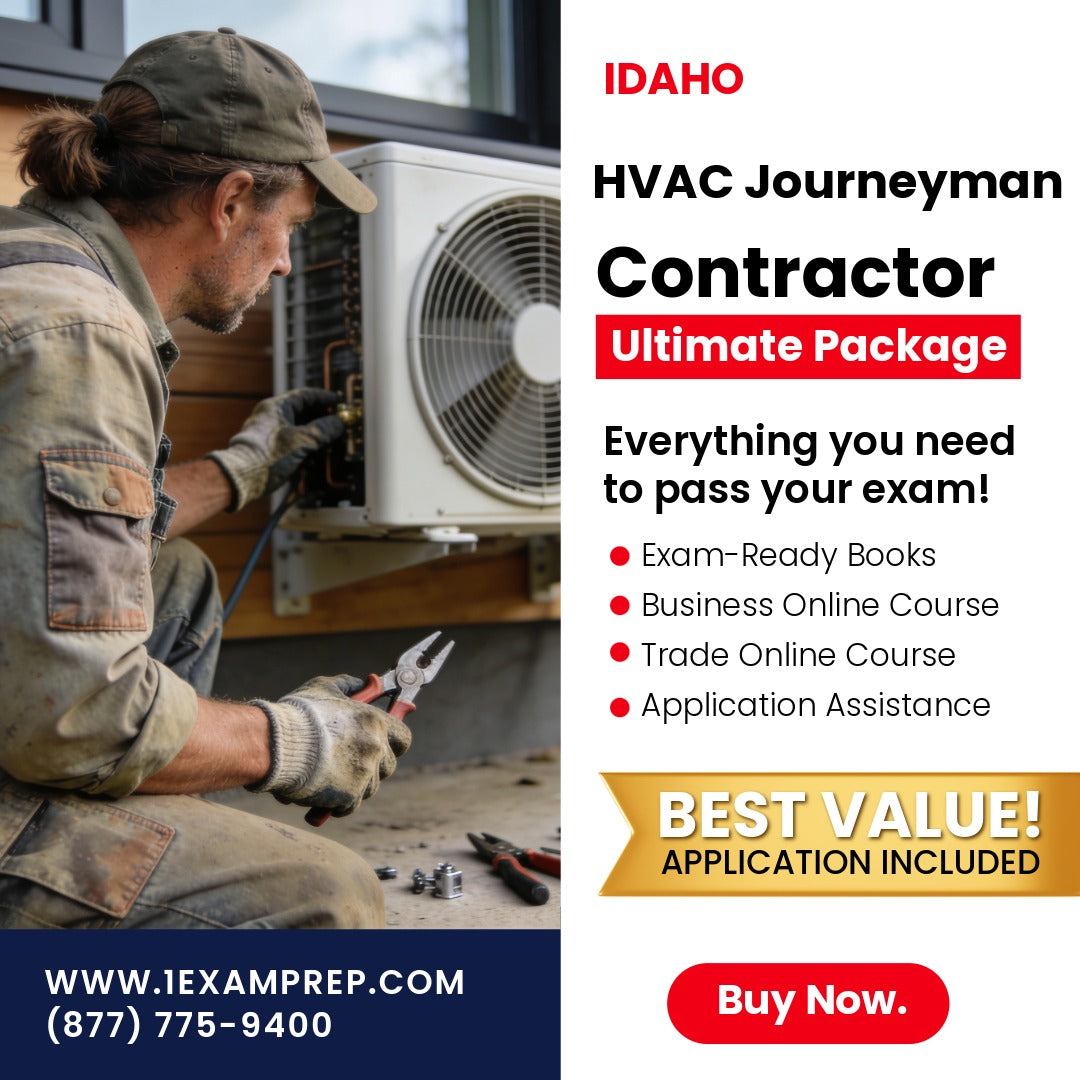 Idaho HVAC Journeyman Ultimate Exam Prep Rental