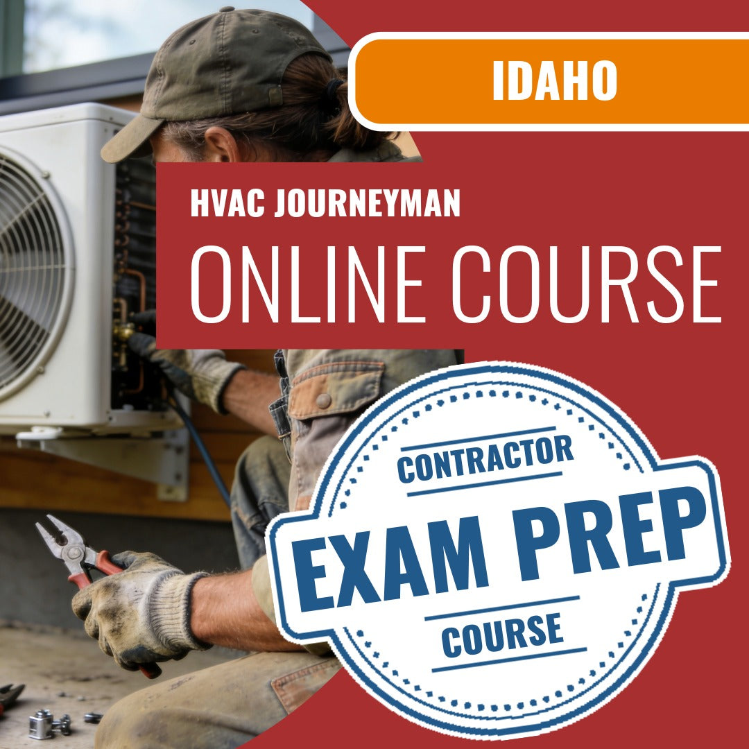 Idaho HVAC Journeyman Exam - Online Exam Prep