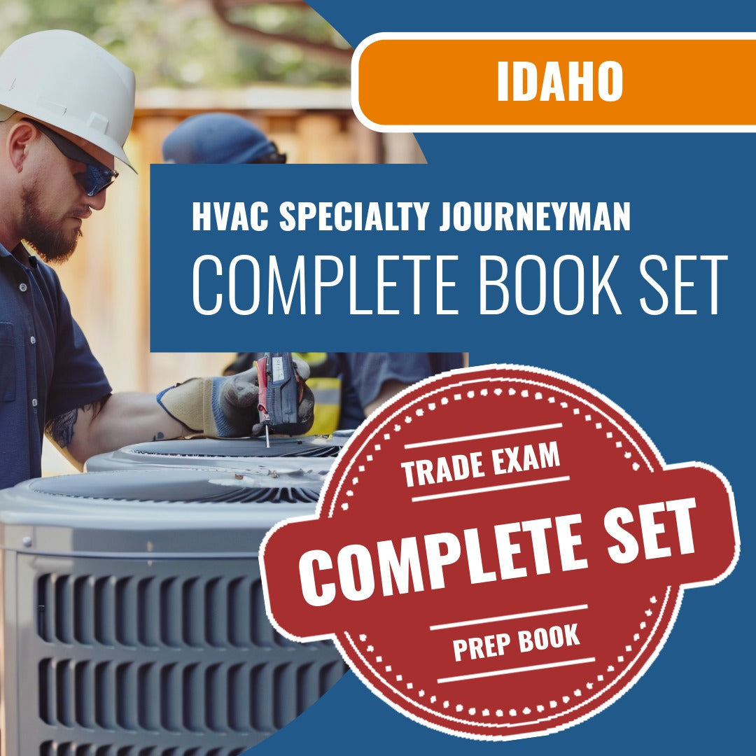 Idaho HVAC Specialty Journeyman Exam Book Package