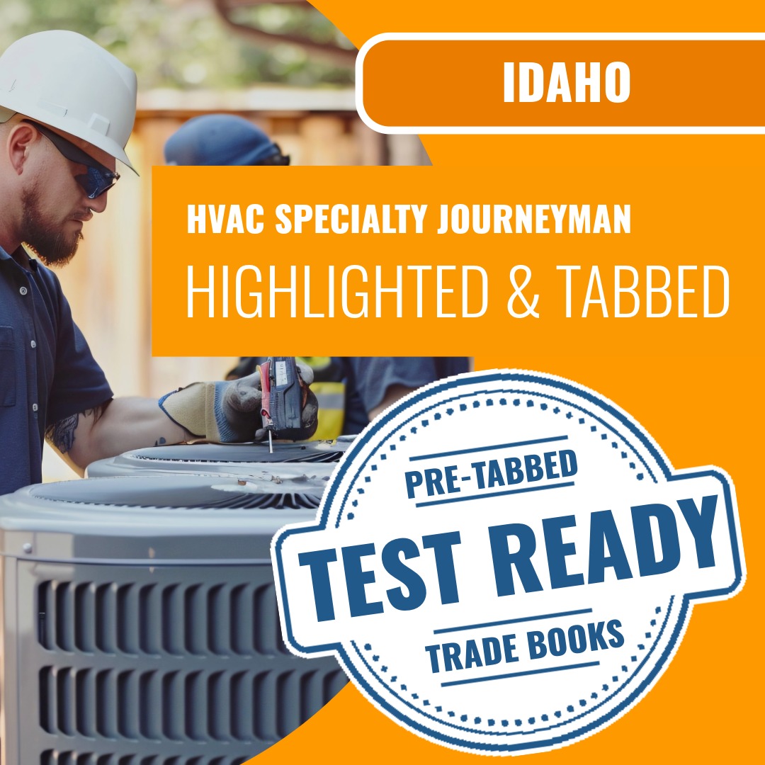 Idaho HVAC Specialty Journeyman Highlighted & Tabbed Book Package