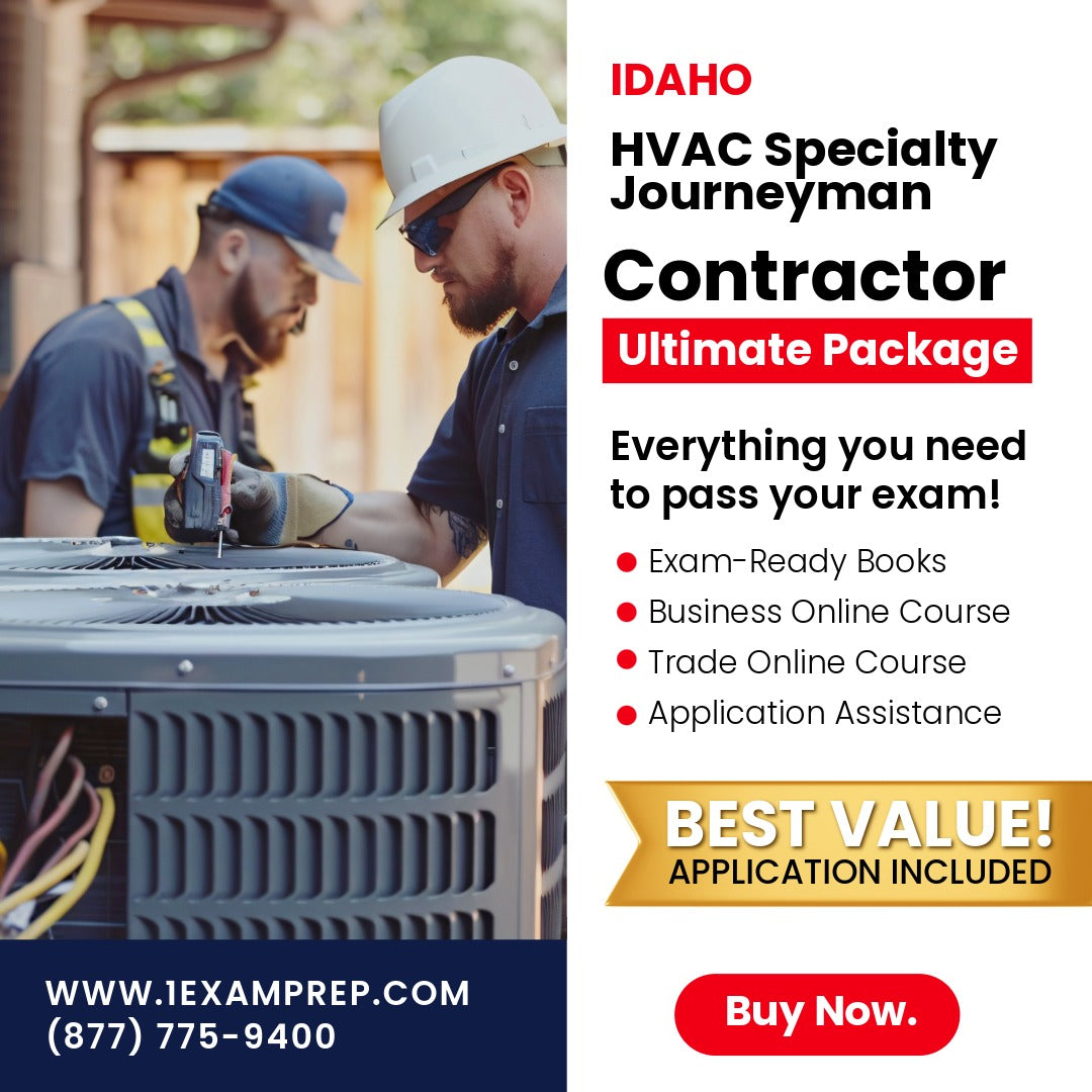 Idaho HVAC Specialty Journeyman Ultimate Exam Prep Rental