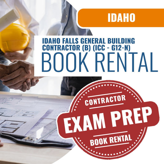 Idaho Falls Idaho General Building Contractor (B) (ICC - G12-N) Books & Courses Rental Package