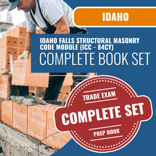 Idaho Falls Idaho Structural Masonry Code Module (ICC - 84CY) Exam Book Package