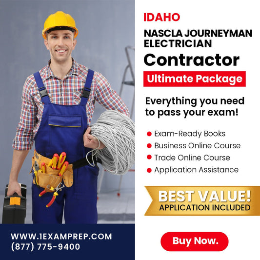 Idaho NASCLA Journeyman Electrician Ultimate Exam Prep Rental Package
