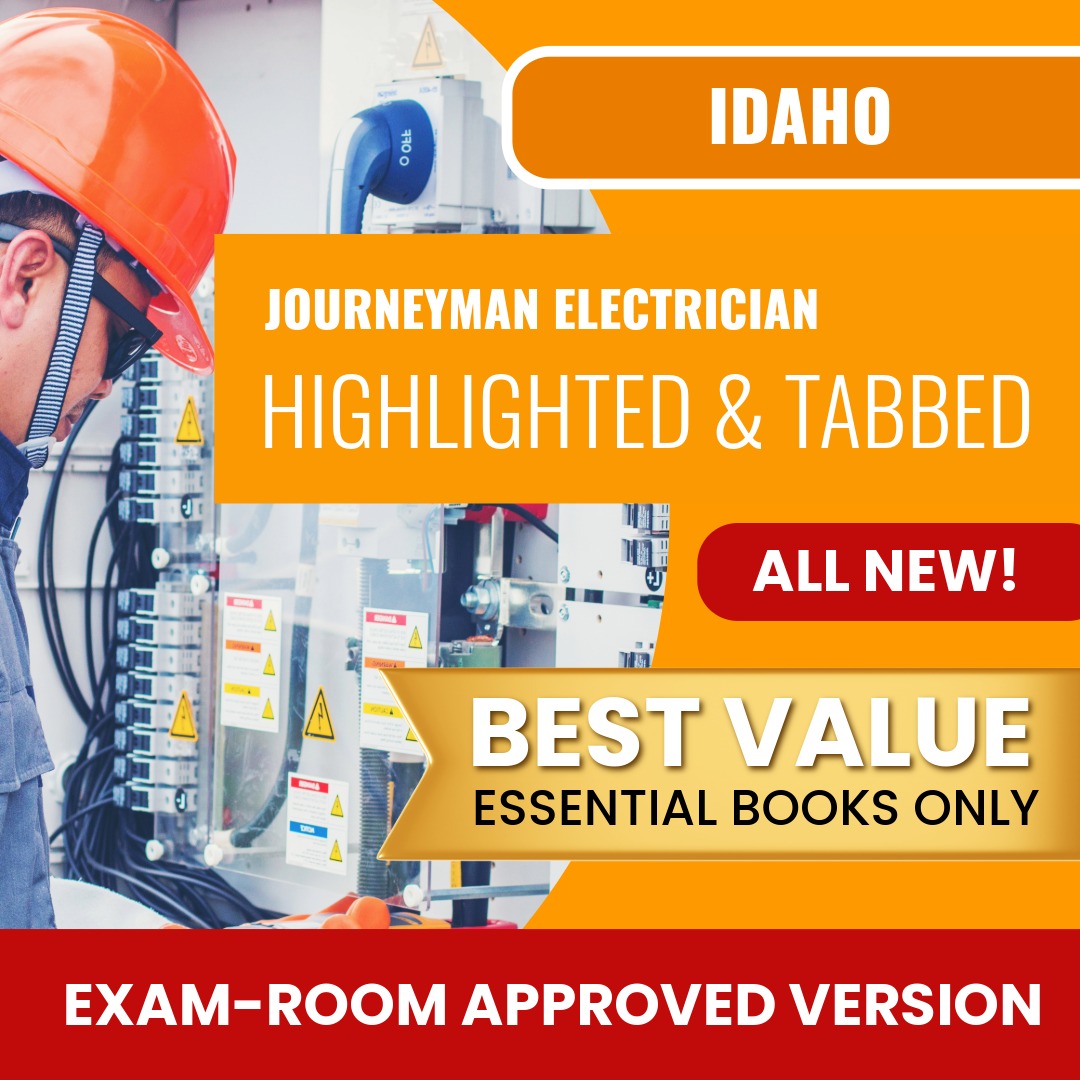 Idaho Journeyman Electrician Highlighted & Tabbed Books Allowed into Exam Package