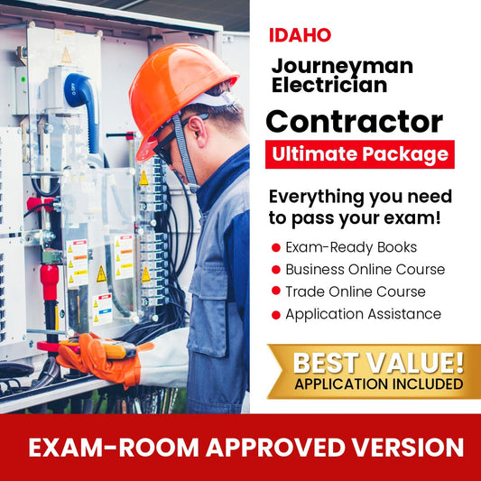 Idaho Journeyman Electrician Ultimate Books Exam Room Approved + Course + Application Package