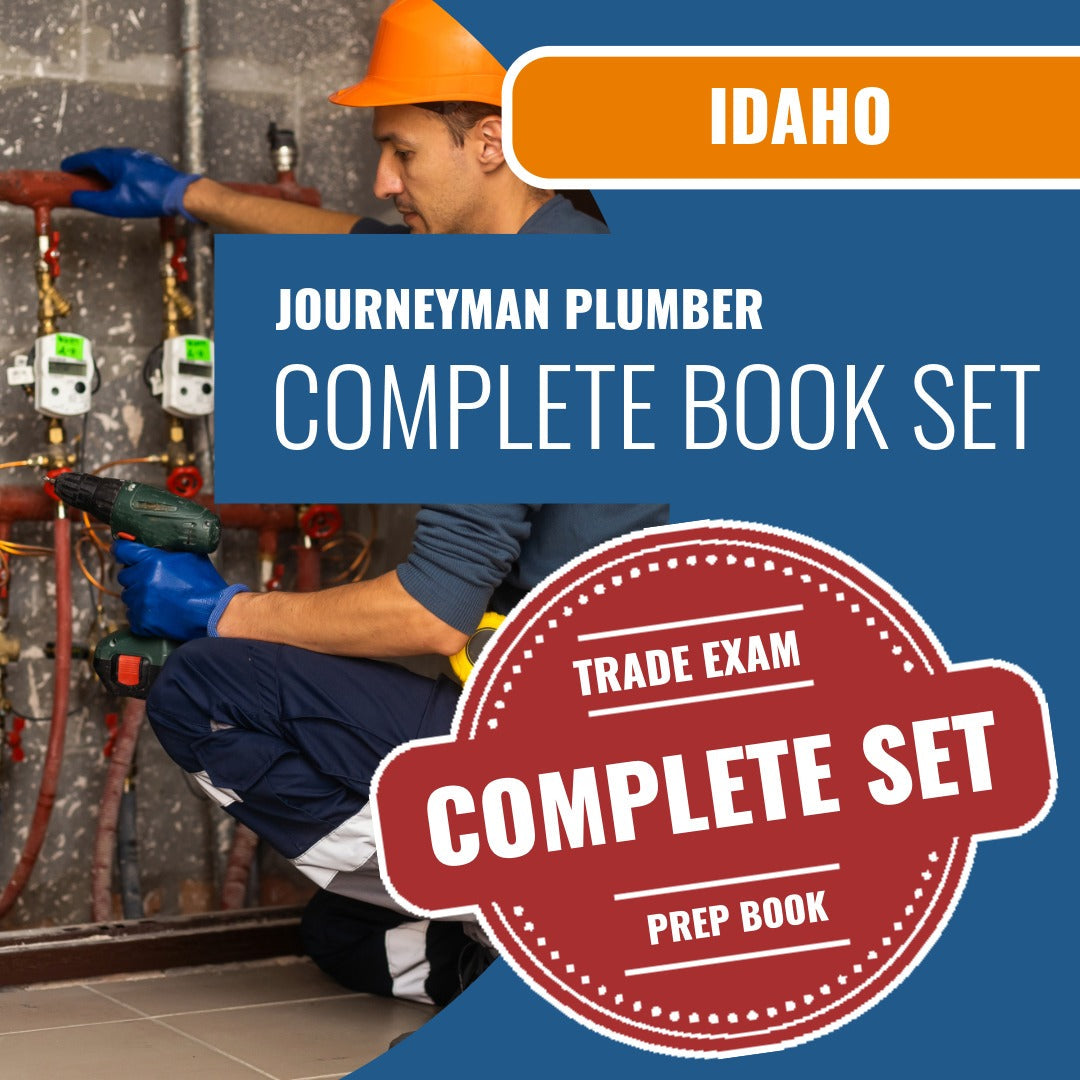 Idaho Journeyman Plumber Exam Book Package