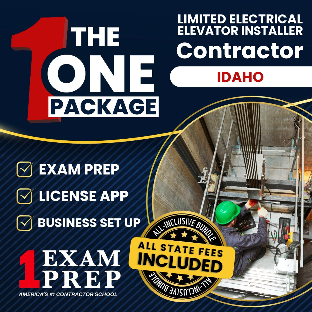 The 1 Package: All-Inclusive Idaho Limited Electrical Elevator Installer Contractor Exam, Licensing & Business Setup Solution