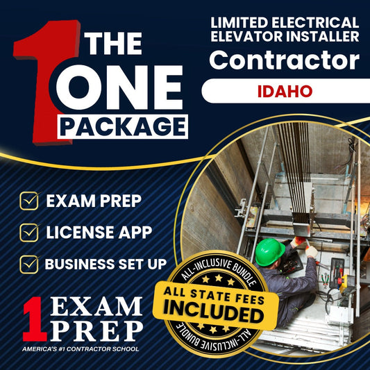 The 1 Package: All-Inclusive Idaho Limited Electrical Elevator Installer Contractor Exam, Licensing & Business Setup Solution