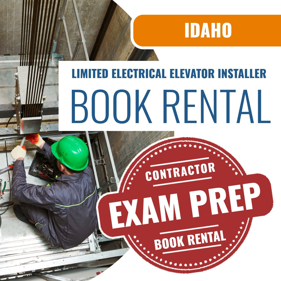 Idaho Limited Electrical Elevator Installer Contractor - Books & Courses Rental Package