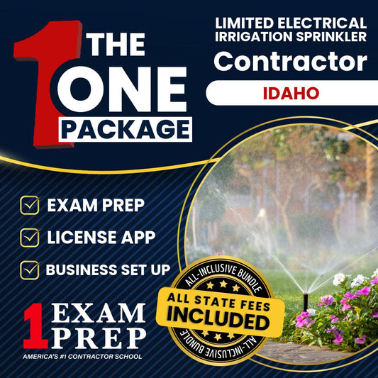 The 1 Package: All-Inclusive Idaho Limited Electrical Irrigation Sprinkler Installer Contractor Exam, Licensing & Business Setup Solution