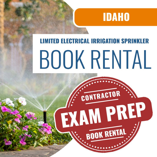 Idaho Limited Electrical Irrigation Sprinkler Installer Contractor - Books & Courses Rental Package