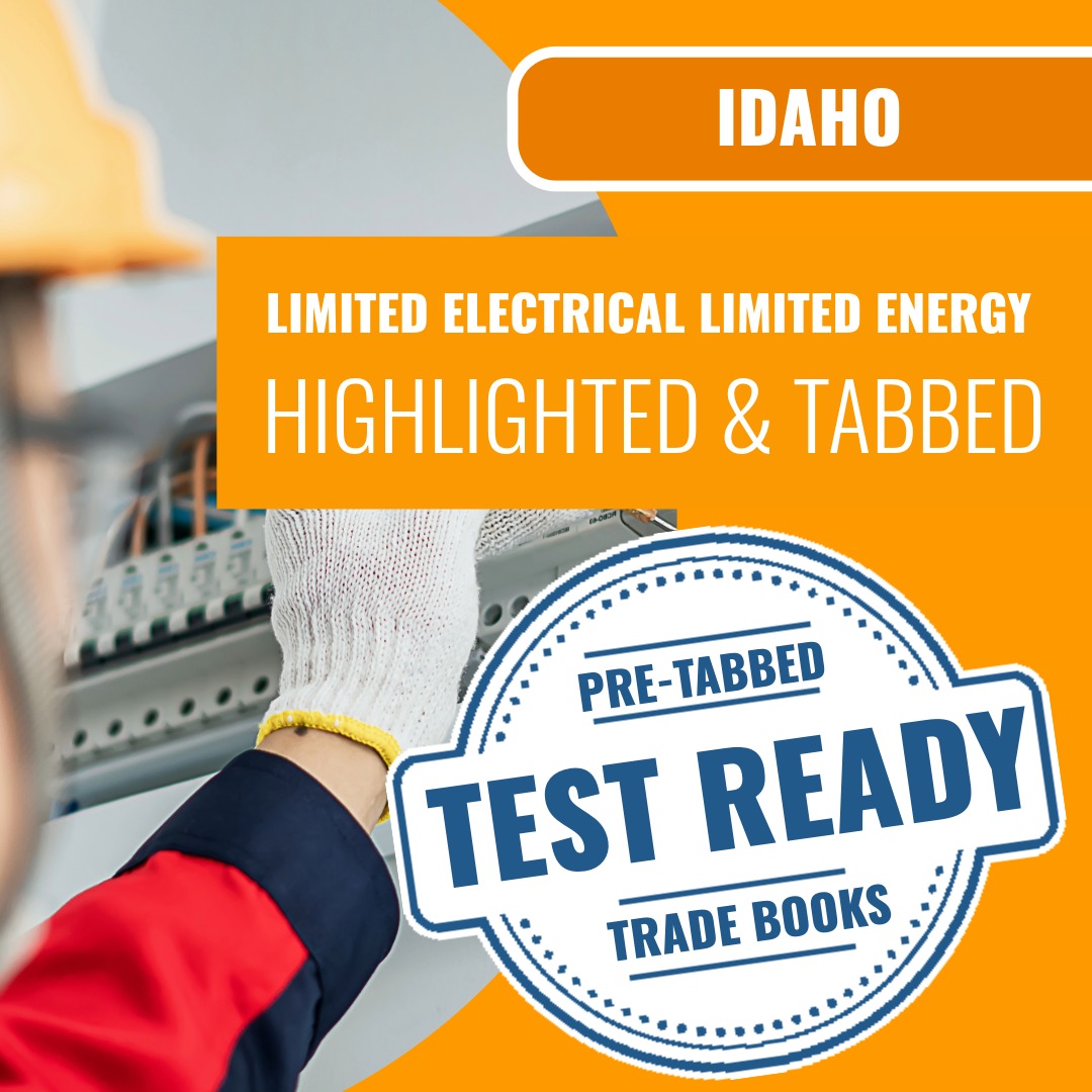 
Idaho Limited Electrical Limited Energy Installer Contractor Highlighted & Tabbed Book Package
