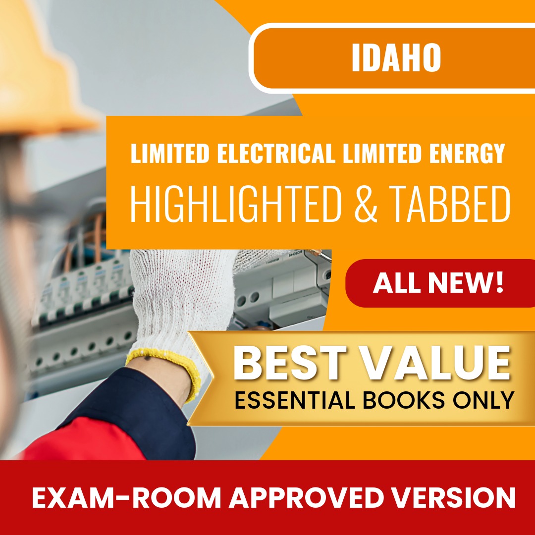 Idaho Limited Electrical Limited Energy Installer Contractor Highlighted & Tabbed Books Allowed into Exam Package
