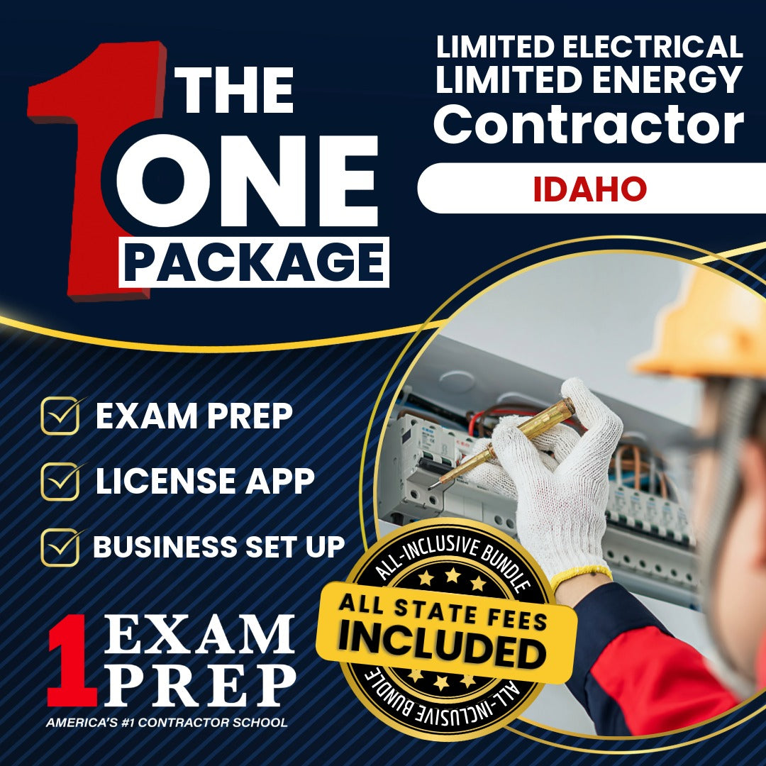 The 1 Package: All-Inclusive Idaho Limited Electrical Limited Energy Installer Contractor Exam, Licensing & Business Setup Solution