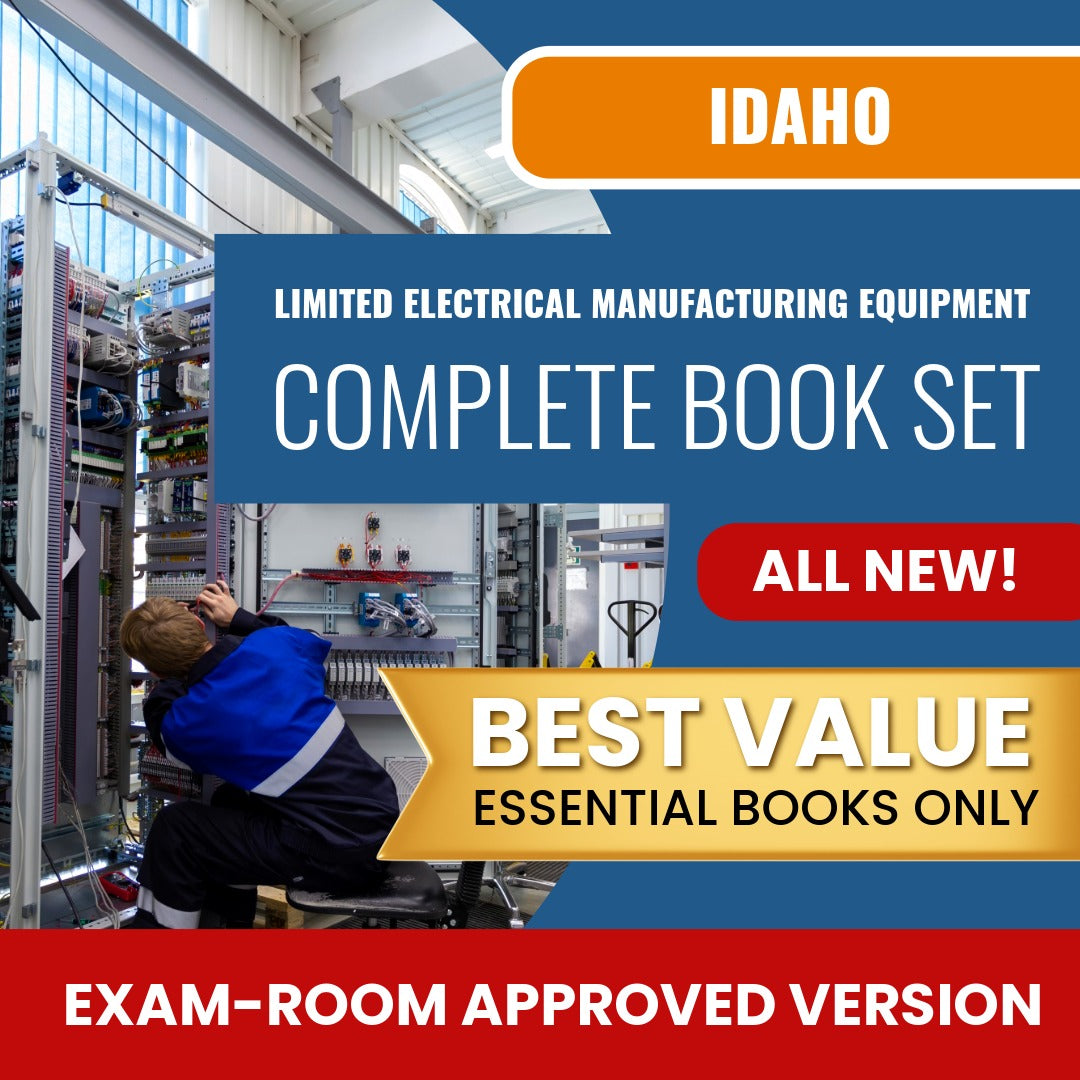 Idaho Limited Electrical Manufacturing Equipment Installer Contractor Books Allowed into Exam Package