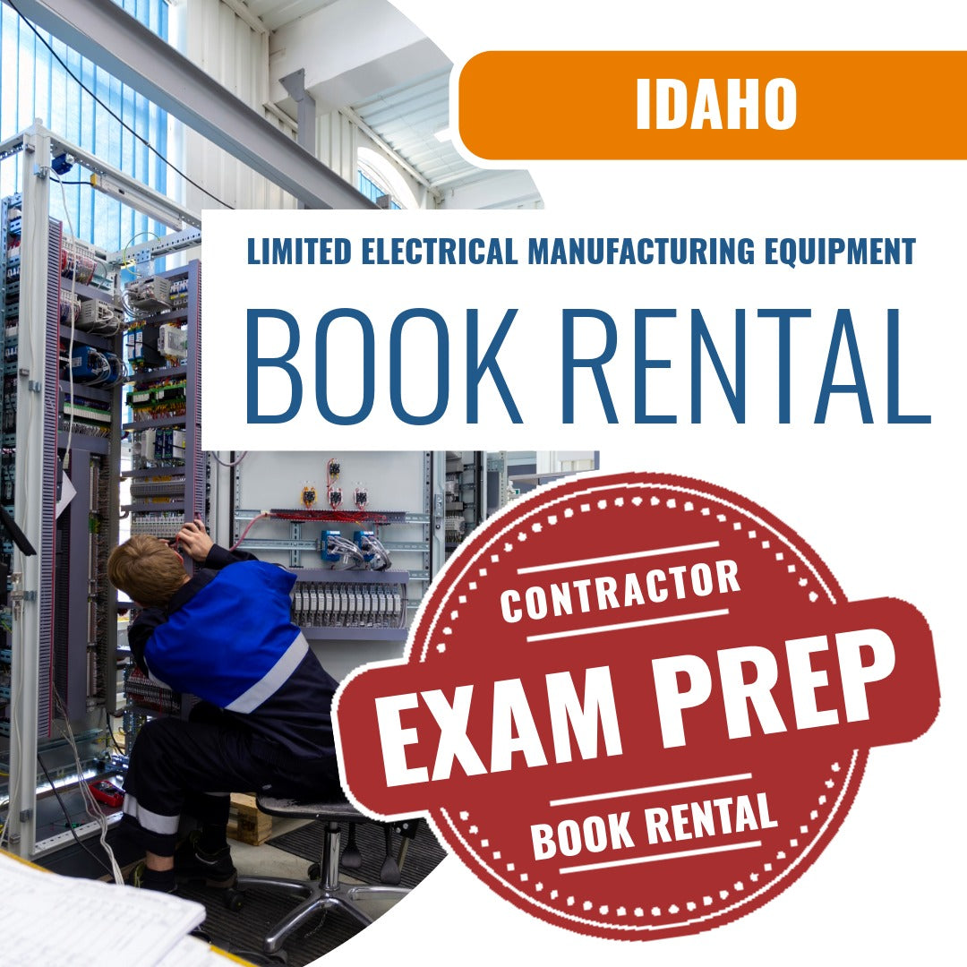 Idaho Limited Electrical Manufacturing Equipment Installer Contractor - Books & Courses Rental Package